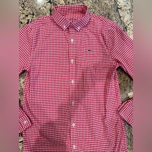 Boys vineyard vines button-down long sleeve shirt size M 12 14